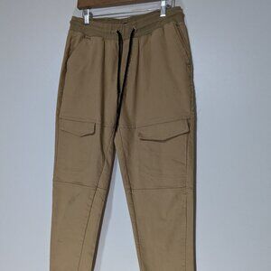 *3/$10* Seven Souls Stretch Cargo Joggers Beige Khaki Size Medium